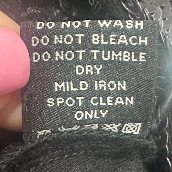 Adrianna Papell Evening Dress Size 8 Black Beaded Sequins‎ Sleeveless Shift 1920 - Picture 9 of 9